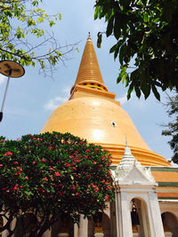 Low angle view of temple