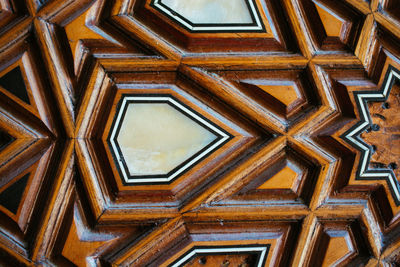 Full frame shot of ornate ceiling