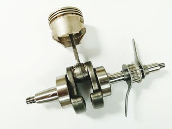 Close-up of electric lamp against white background