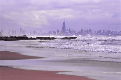 Scenic view of sea against sky