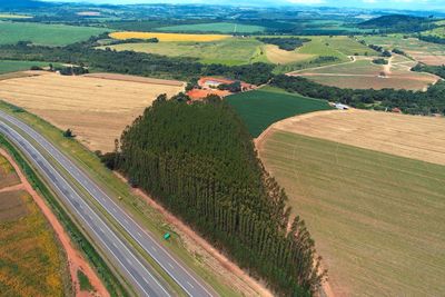 Panoramic vifew of a rural road. countryside scene. agriculture field. great landscape.