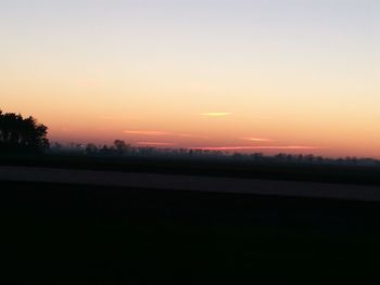 Road against sky during sunset