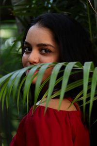 Portrait of beautiful young woman