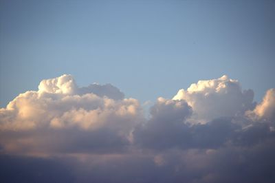 Low angle view of clouds in sky