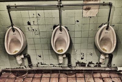 View of electric lamp in bathroom