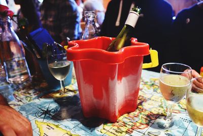 Close-up of drink on table