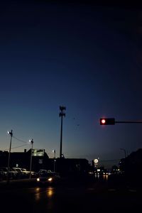 Cars on road at night