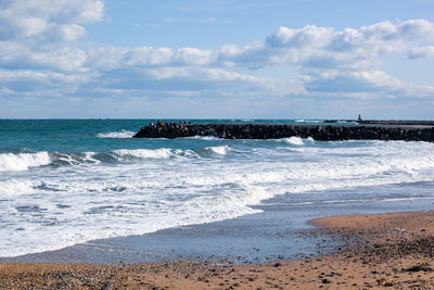 Scenic view of sea against sky