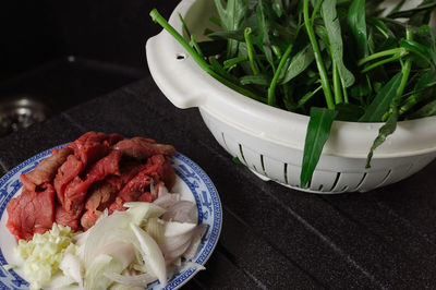 Close-up of salad in bowl