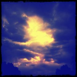 Low angle view of cloudy sky