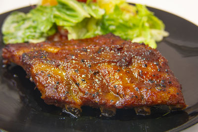 Close-up of food in plate