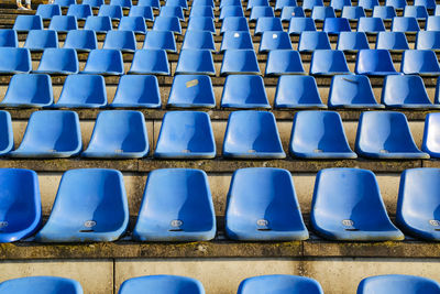 Full frame shot of empty seats