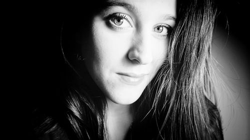 Close-up portrait of young woman