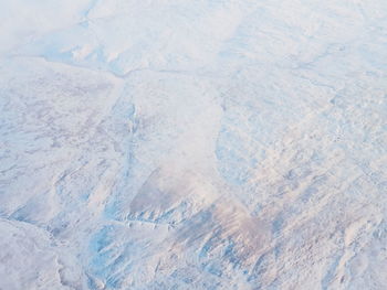 Full frame shot of snow covered land