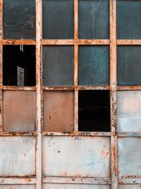 Full frame shot of abandoned building