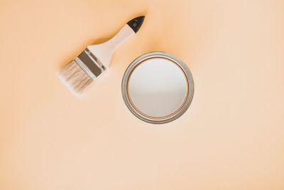 High angle view of electric lamp against white background