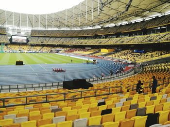 View of an empty stadium