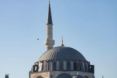 Low angle view of building against clear sky