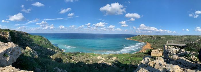 Panoramic view of sea against sky