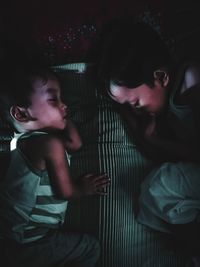 Portrait of a boy looking at camera