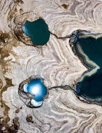 Close-up of hole on rock