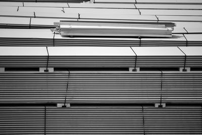 Low angle view of shutter