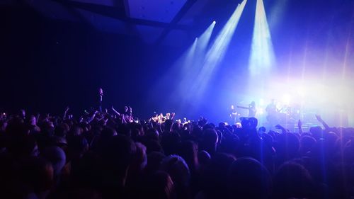 Crowd at music concert