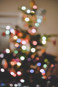 Defocused image of christmas lights