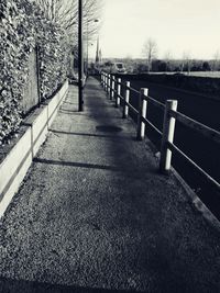 Surface level of empty road