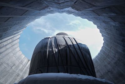 Low angle view of historical building against sky