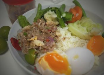 Close-up of food in plate