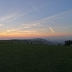 Scenic view of landscape against sky