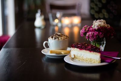 Close-up of served food