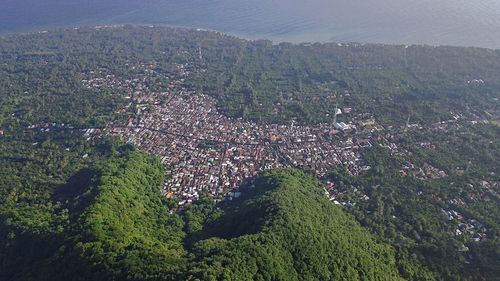 High angle view of townscape