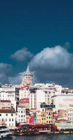 As the galata tower rises into the sky