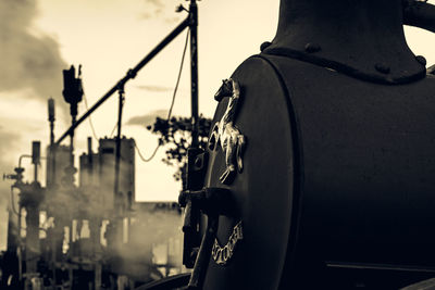Close-up of man against the sky