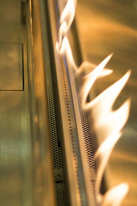 Modern bio fireplot fireplace on ethanol gas. smart ecological alternative technologies. 