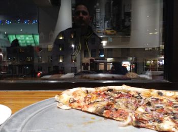 Man preparing food in restaurant