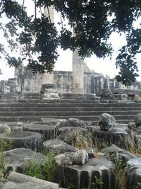 View of historic temple against sky