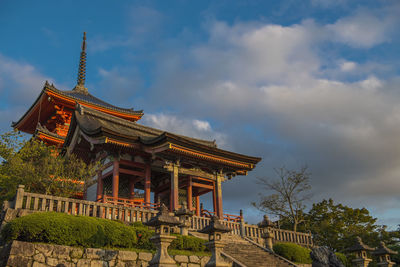 Empty shrine in kyoto in the evening