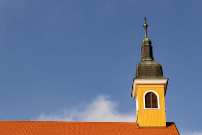 Low angle view of building against sky