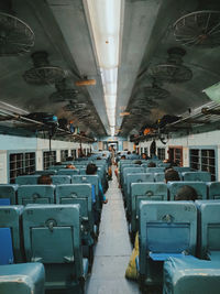 Interior of train