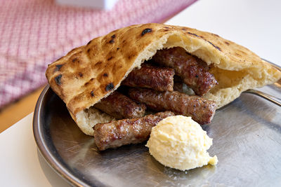 Close-up of food in plate