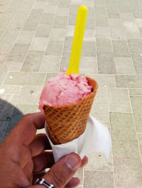 Close-up of ice cream cone