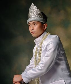 Modification male wedding outfit of padangnese, indonesia