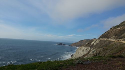 Scenic view of sea against sky