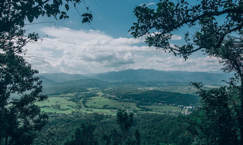 Scenic view of landscape against sky