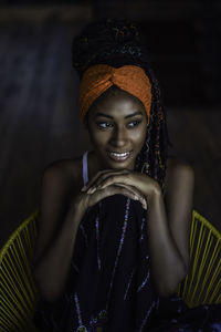 Portrait of a smiling young woman