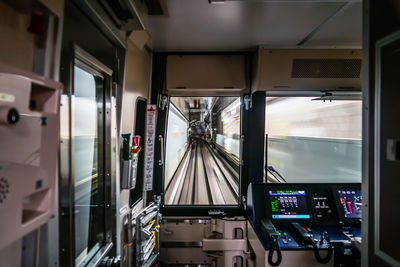 Interior of train