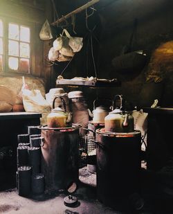 Utensils in kitchen at home